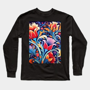 Ottoman Splendor Unveiled: Tiles, Ceramics, and Vibrant Artistry Long Sleeve T-Shirt